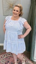 Load image into Gallery viewer, Striped Ruffle Sun Dress
