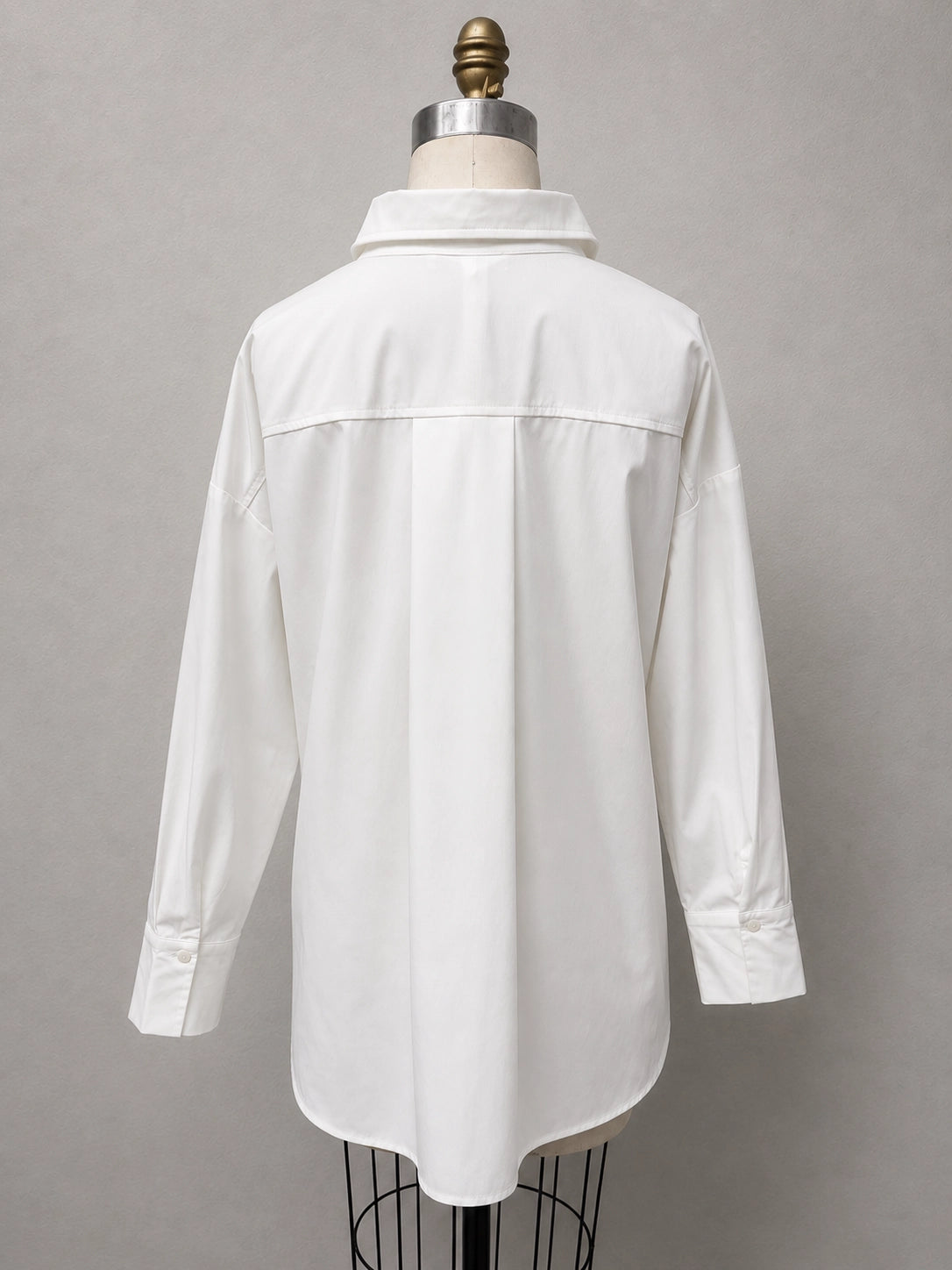 White Button Up Top with Twist Front