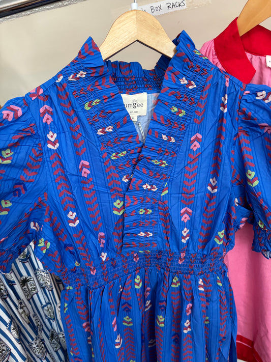 Rental- UmGee Smocked Crossed Maxi Dress
