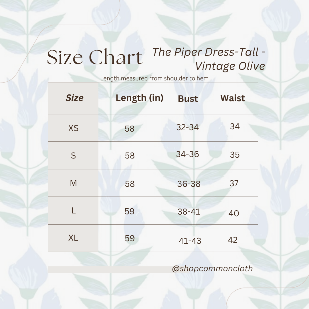 The Piper Dress- Vintage Olive
