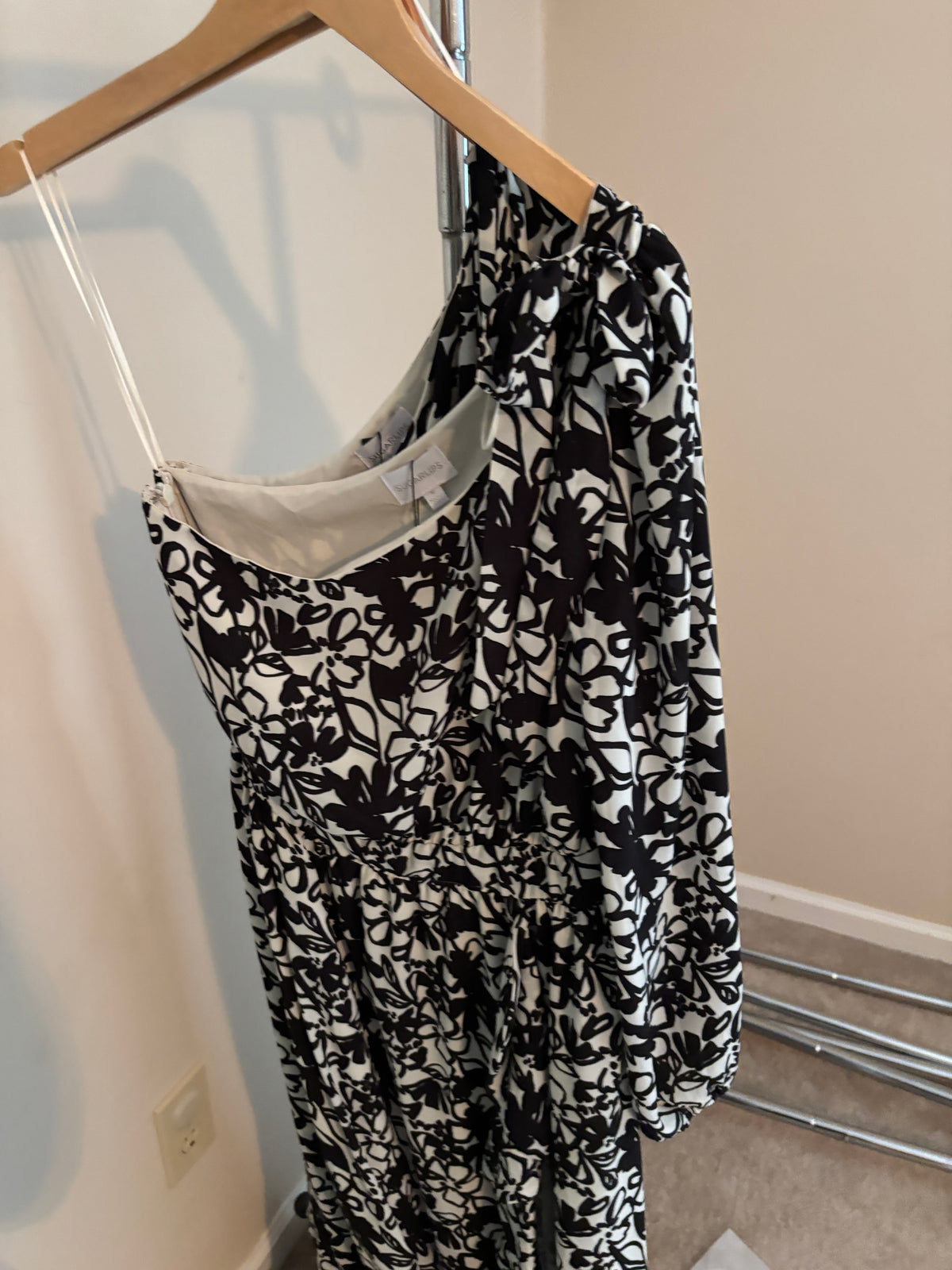 Rental- Asymmetrical Bold Print Dress