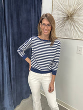 Load image into Gallery viewer, Boatneck Striped Sweater
