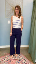 Load image into Gallery viewer, Linen Blend Wide Leg Trouser Pants
