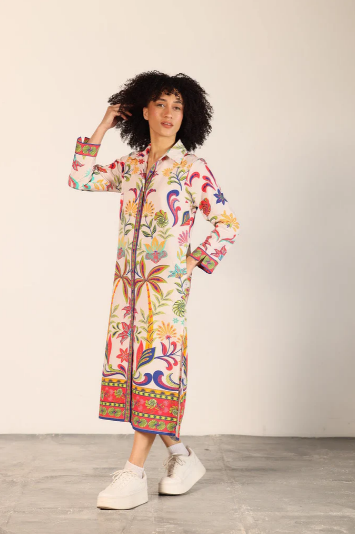 Floral Maxi Kaftan Dress