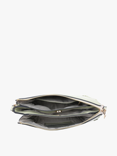 Load image into Gallery viewer, Judith Whipstitch Trim Shoulder Bag w/ Braided Handle
