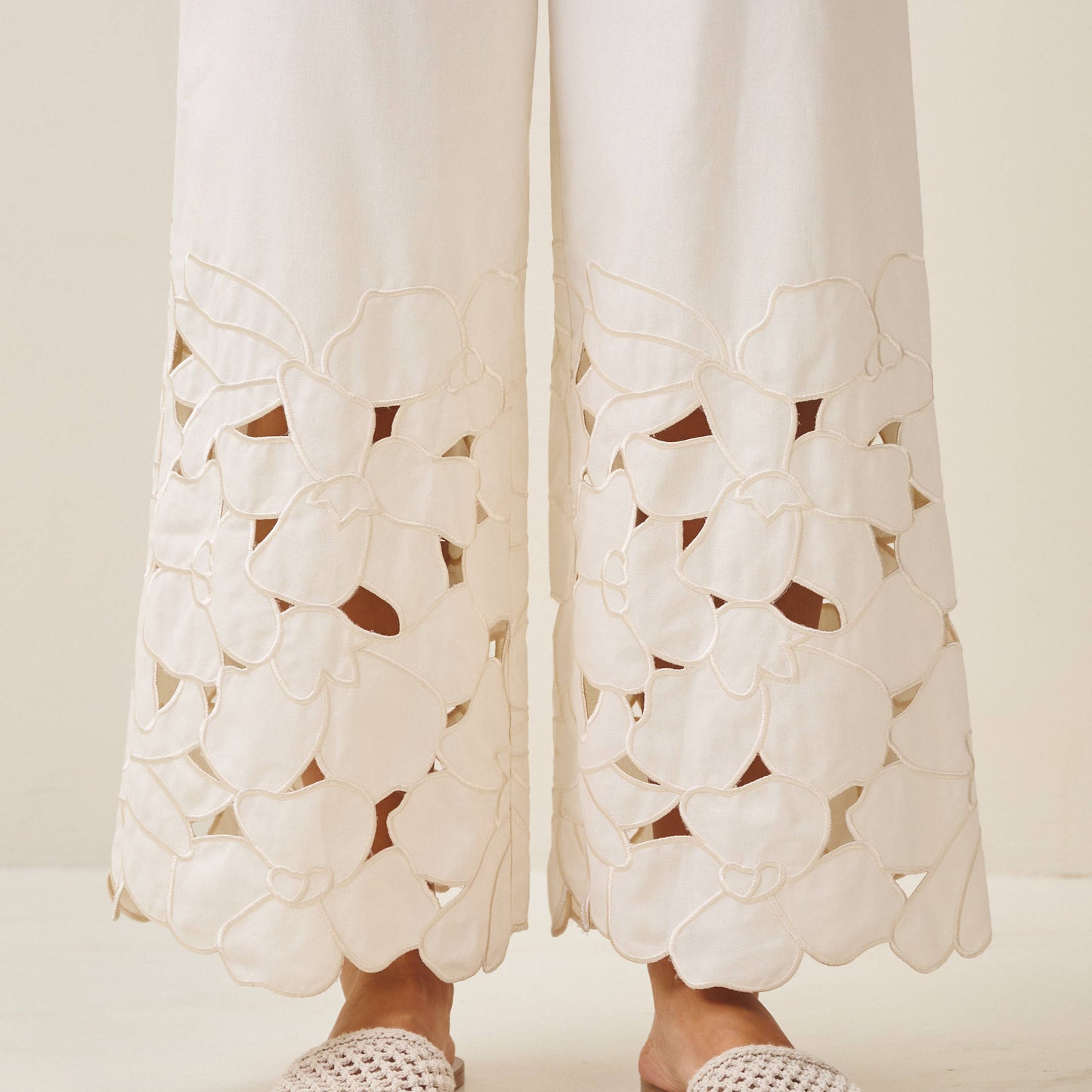 Rental- Able Floral Cut Out Pants