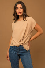 Load image into Gallery viewer, Front Knot Short Sleeve Top
