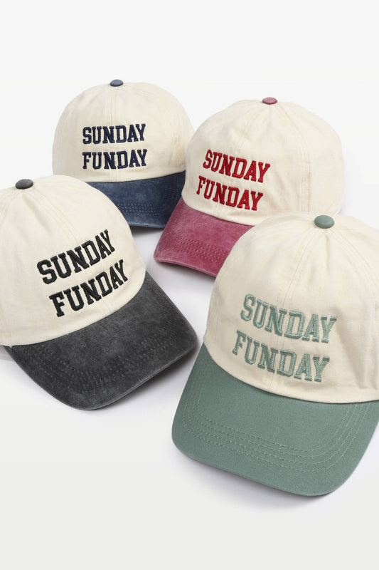 Sunday FundayTwo-Tone Baseball Cap
