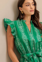 Load image into Gallery viewer, Sash Tie Ruffle Midi Dress
