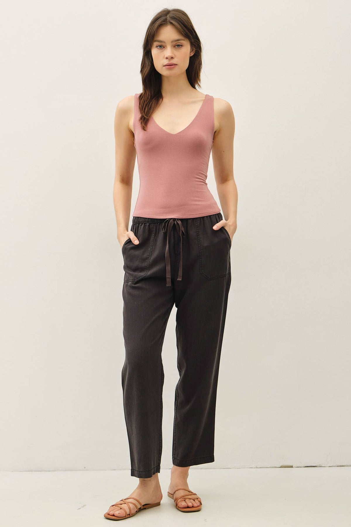 Basic Front & Back V-Neck Tank