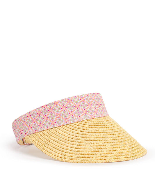 Verona Beach Sun Visor- Natural/Multi