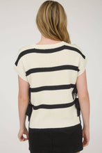 Load image into Gallery viewer, Side Ties Short Sleeve Knit Sweater
