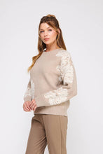 Load image into Gallery viewer, Large Floral Jacquard Sweater
