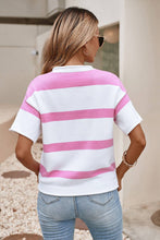 Load image into Gallery viewer, Dropped Shoulder Short Sleeve Knit Top
