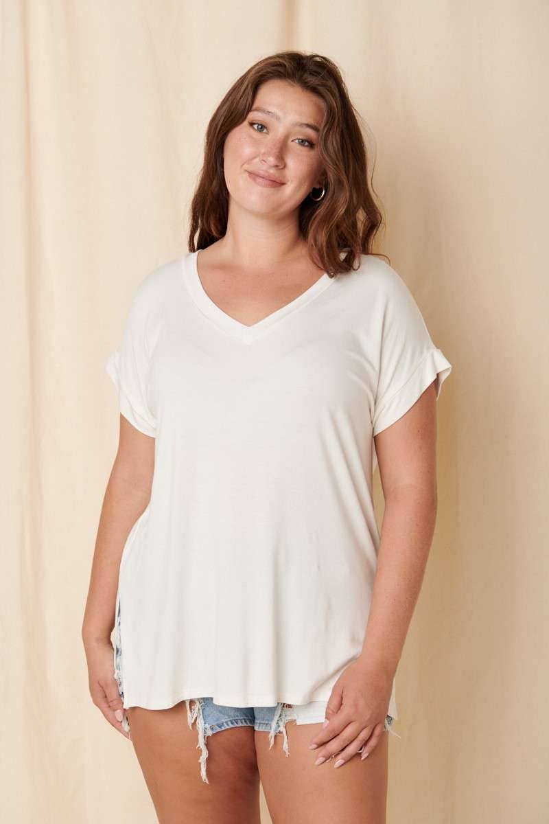 Bamboo V Neck Top