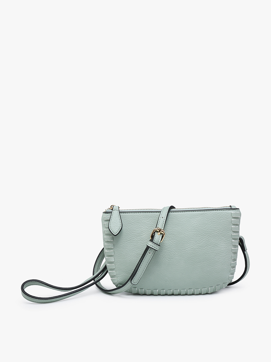 Bonnie Dual Compartment Whipstitch Crossbody