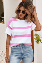 Load image into Gallery viewer, Dropped Shoulder Short Sleeve Knit Top
