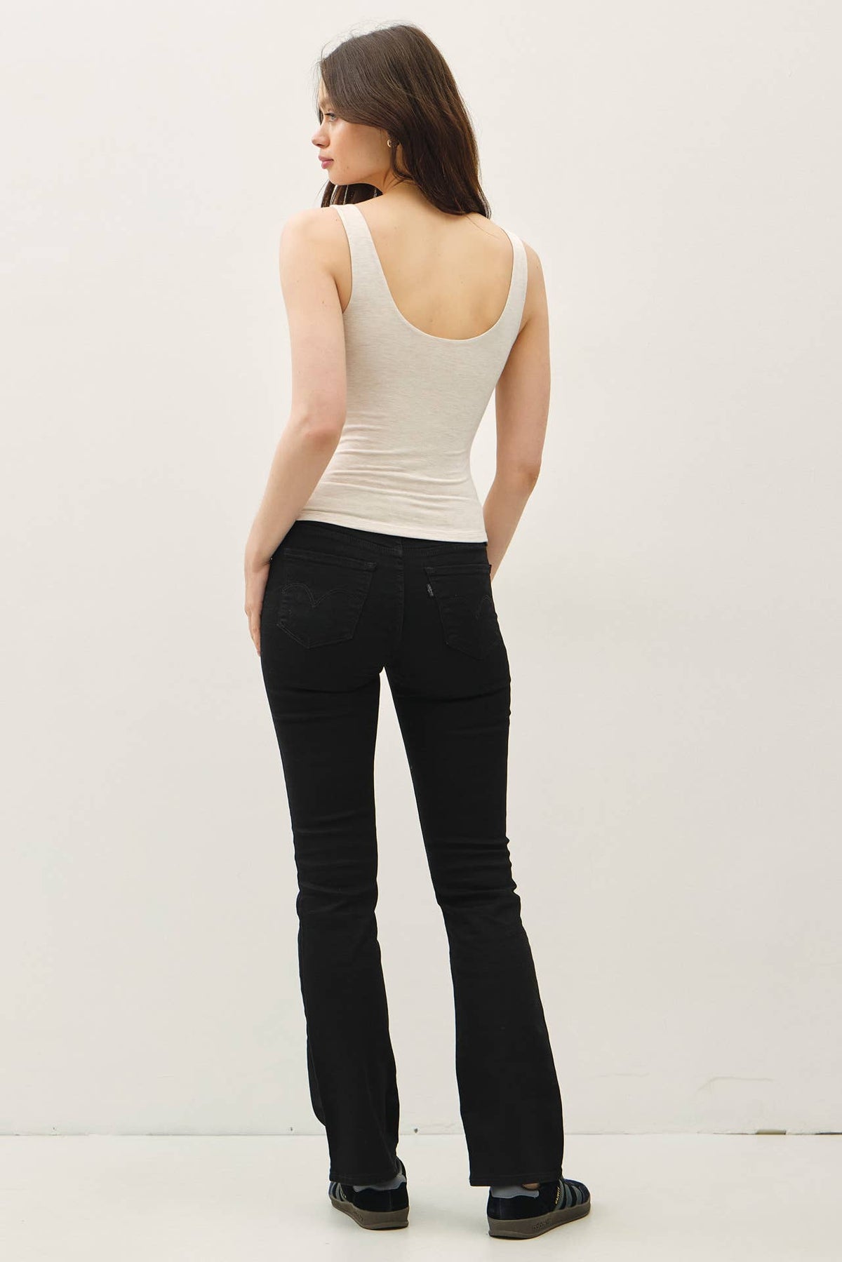 Basic Scoop Neck Jersey Tank Top
