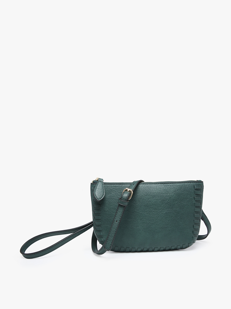 Bonnie Dual Compartment Whipstitch Crossbody