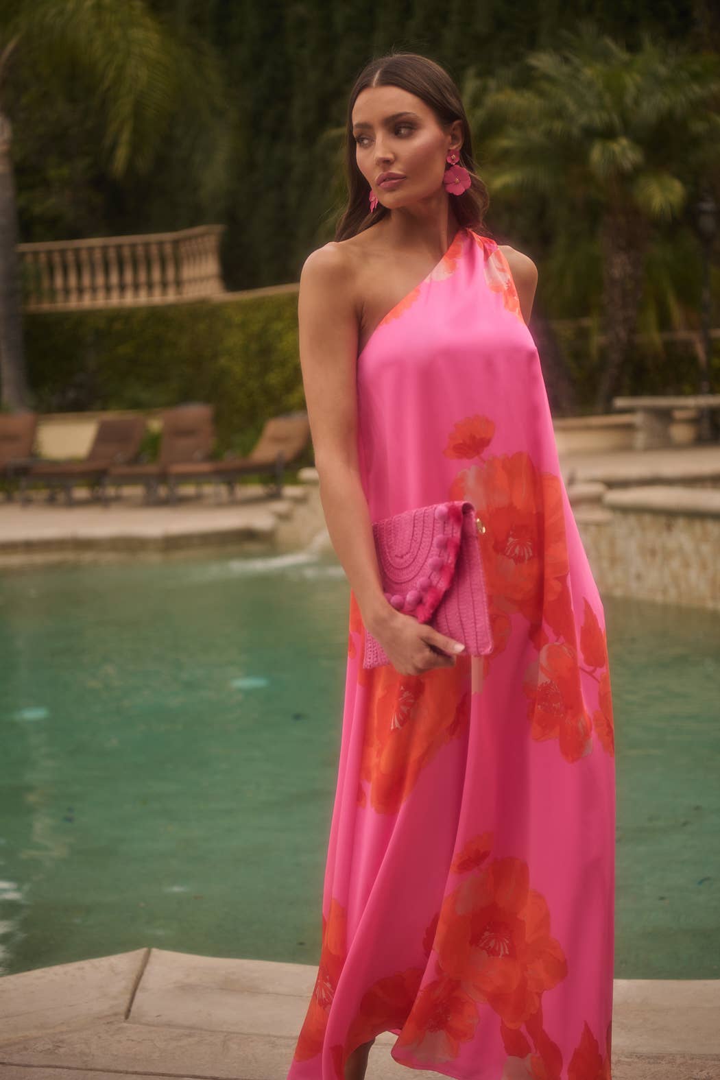 Rental- SugarLips Silky One Shoulder Dress