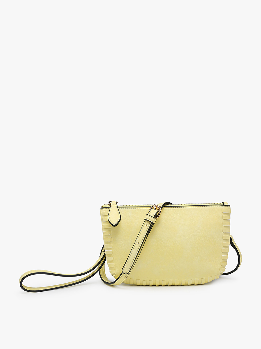 Bonnie Dual Compartment Whipstitch Crossbody