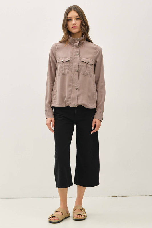 Cropped Utility Safari Jacket