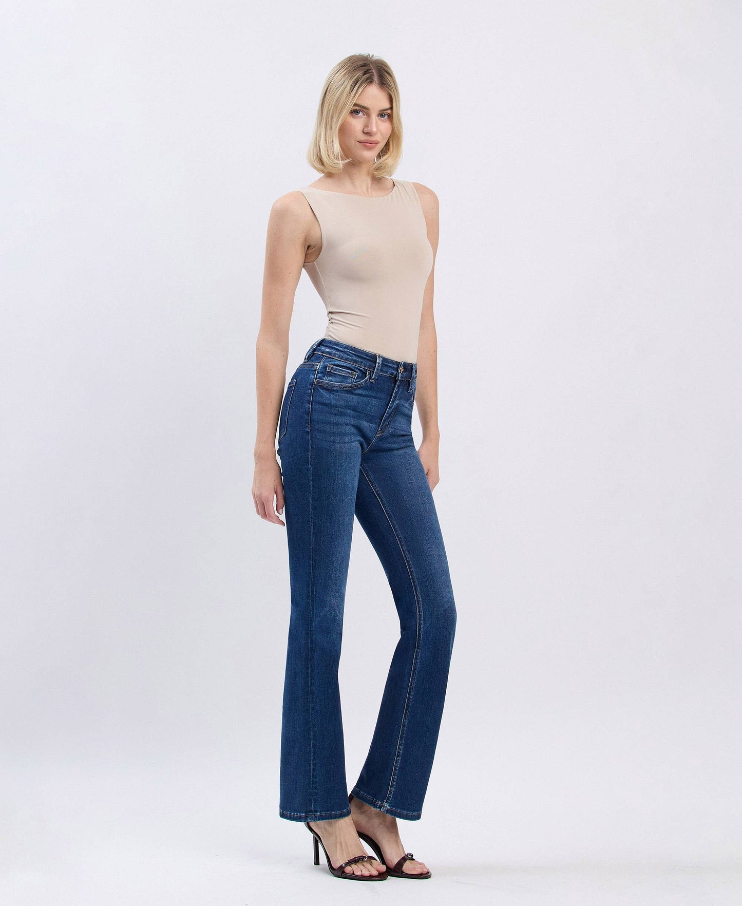High Rise Bootcut Jeans