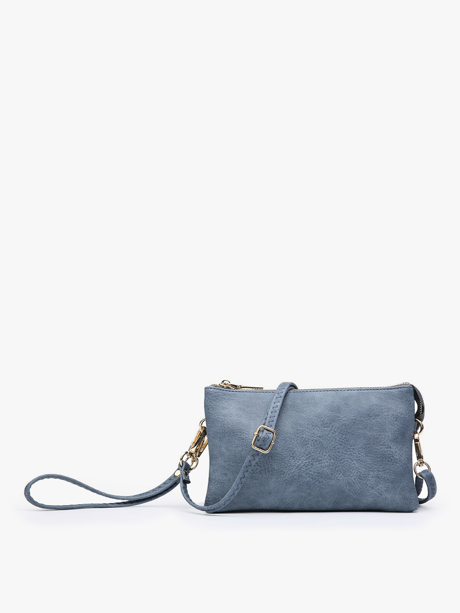 Riley Monogrammable 3 Compartment Crossbody/Wristlet