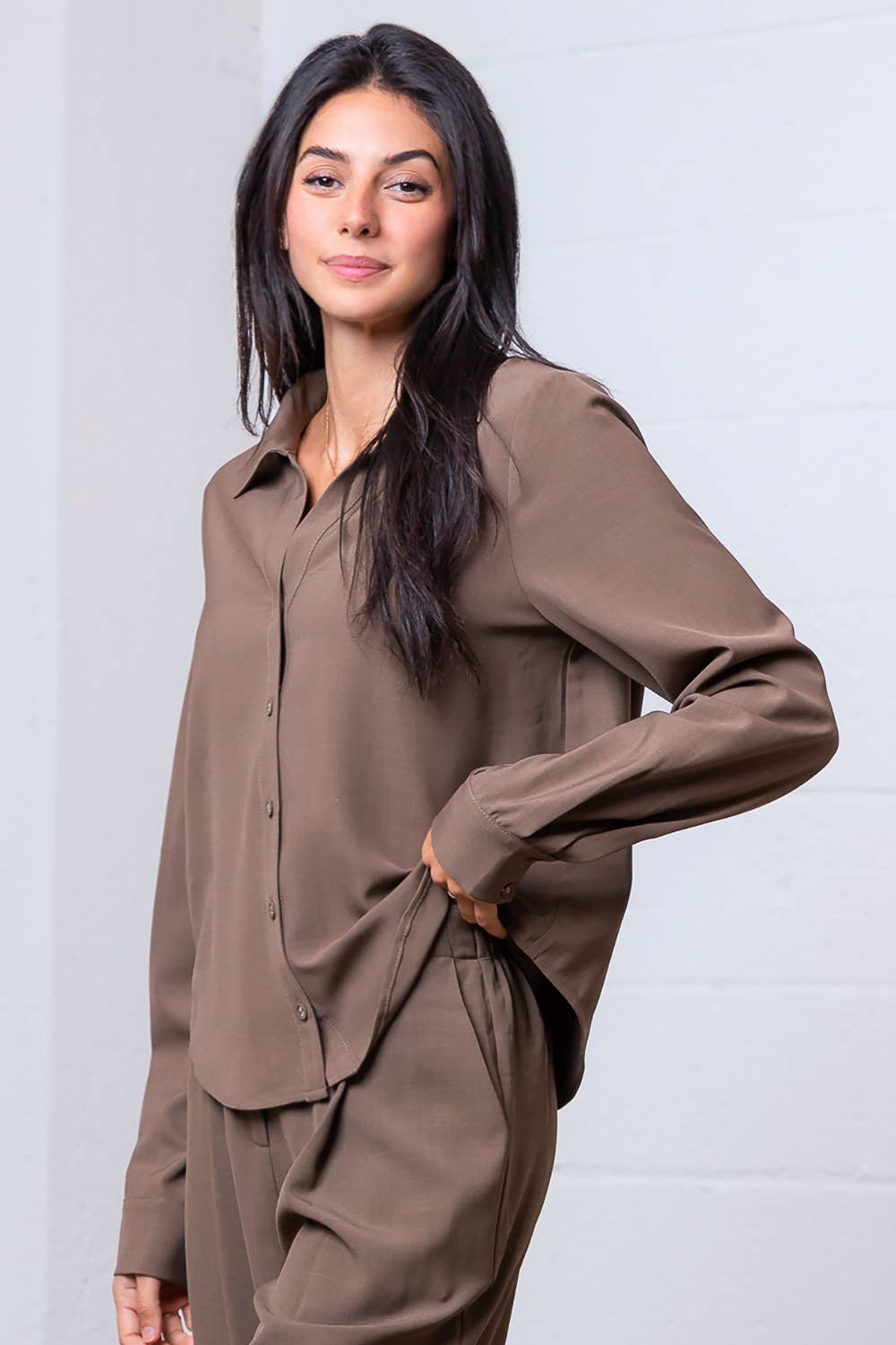 V-neck blouse