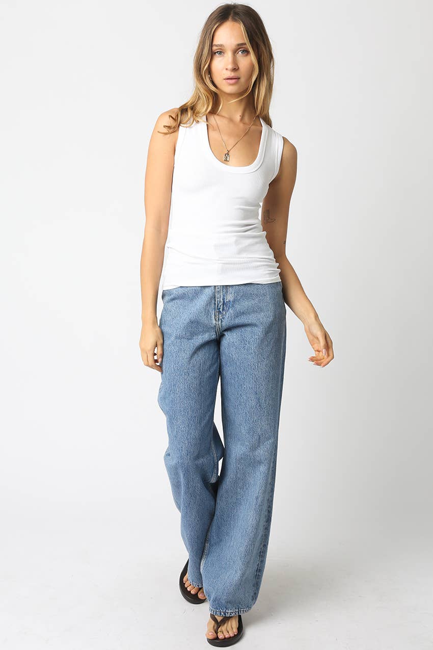 Ribbed Basic Tank Top