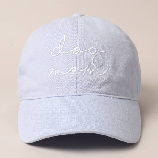 Dog Mom Lettering Embroidery Baseball Cap