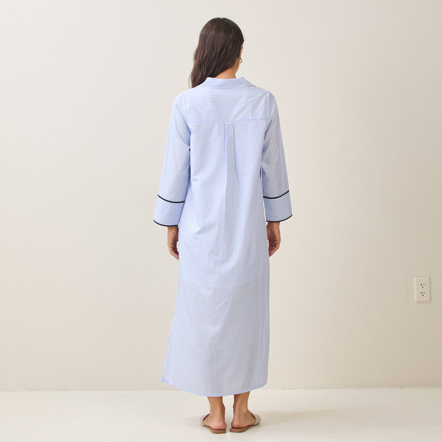 Rental- Able Pin Striped Maxi Dress