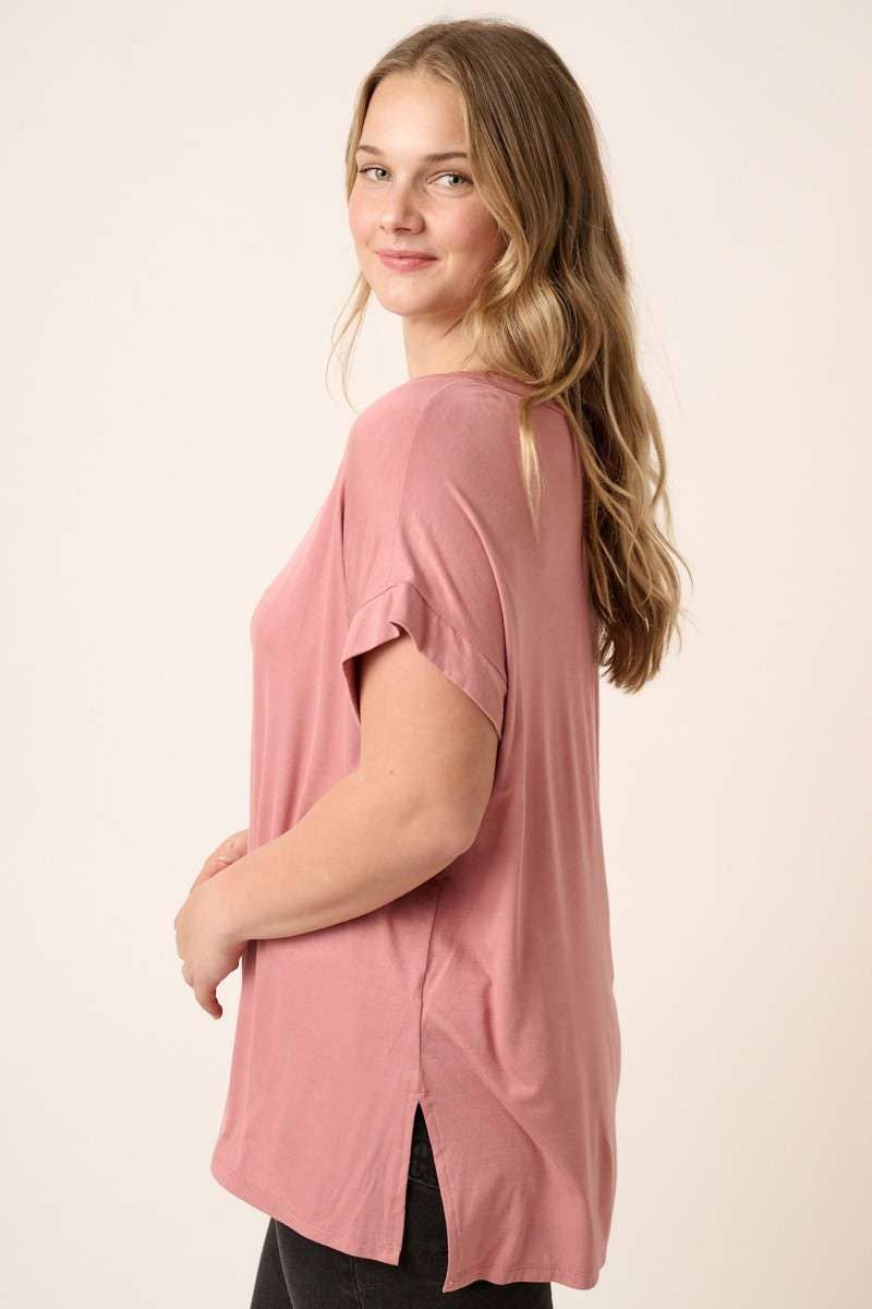 Bamboo V Neck Top