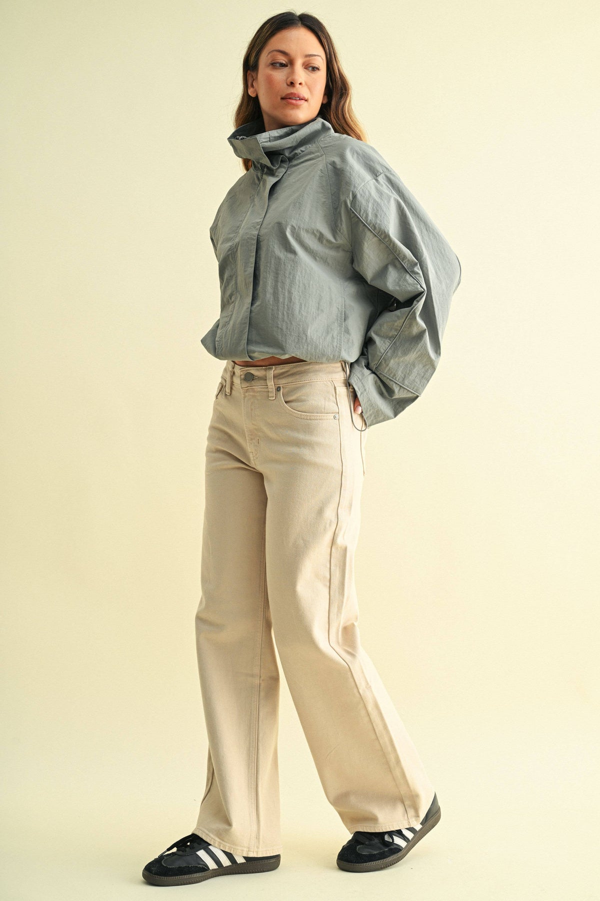 High Rise Full Length Straight Jean