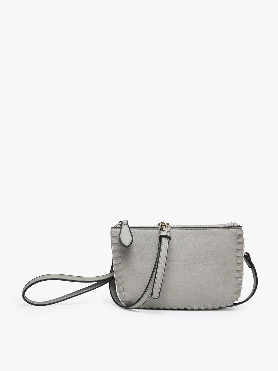 Bonnie Dual Compartment Whipstitch Crossbody