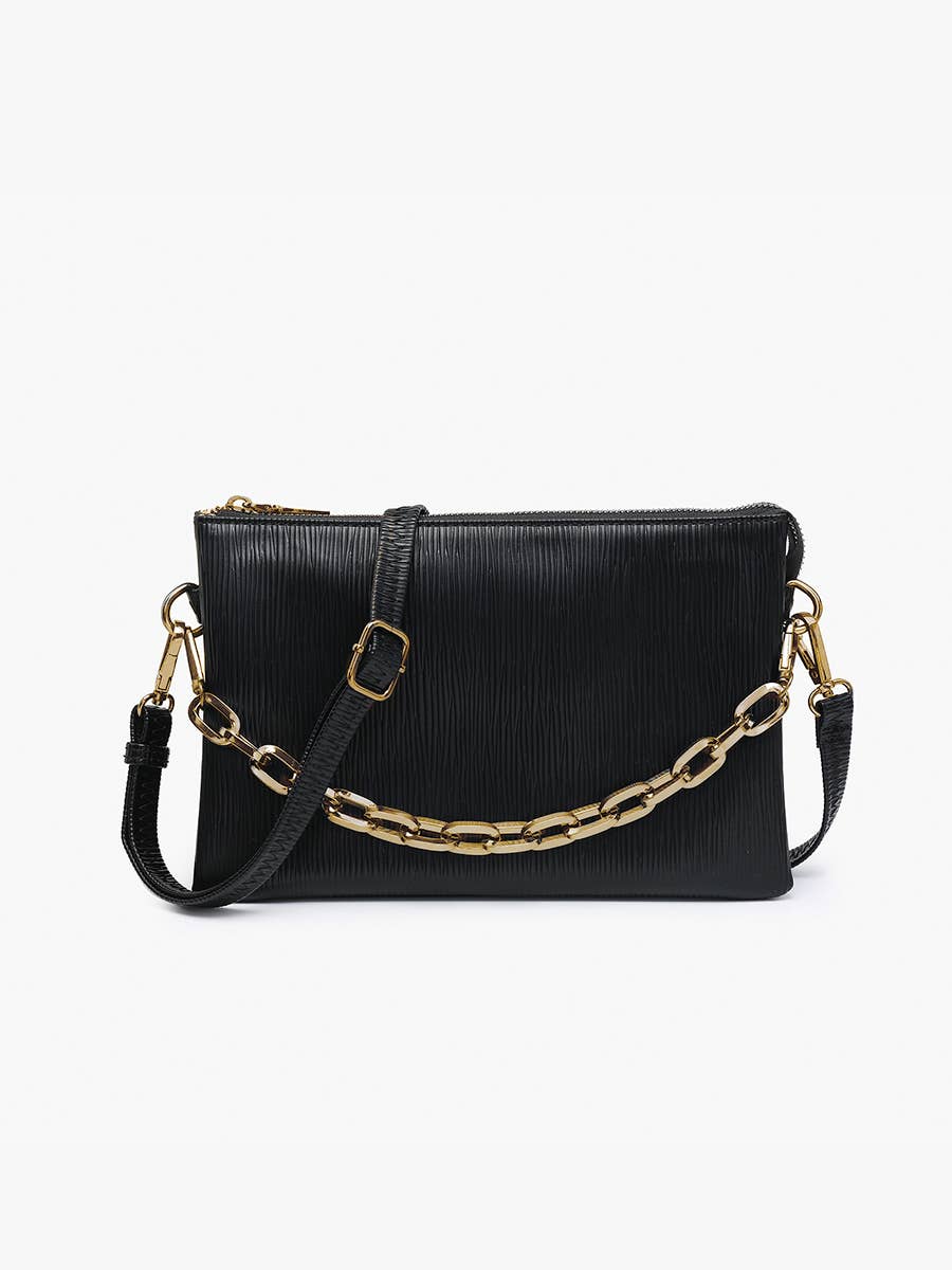 Izzy Textured Crossbody with Guitar Strap