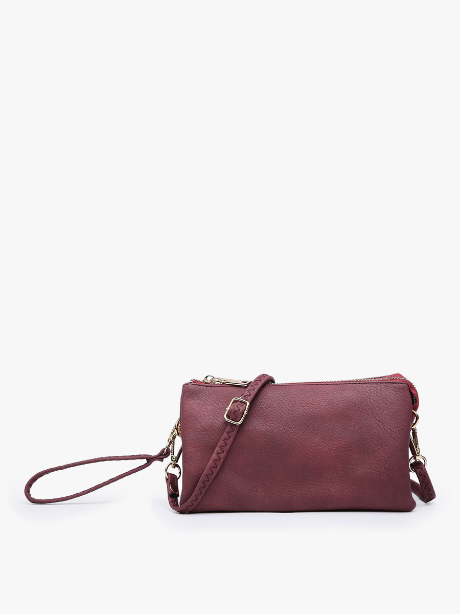 Riley Monogrammable 3 Compartment Crossbody/Wristlet