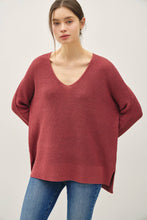 Load image into Gallery viewer, Dolman Sleeve Rolled Cuff Sweater
