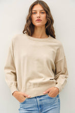 Load image into Gallery viewer, Relaxed Fit Basic Round Neck Sweater
