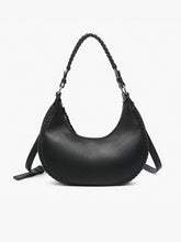 Load image into Gallery viewer, Aria Whipstitch Crescent Shoulder Bag
