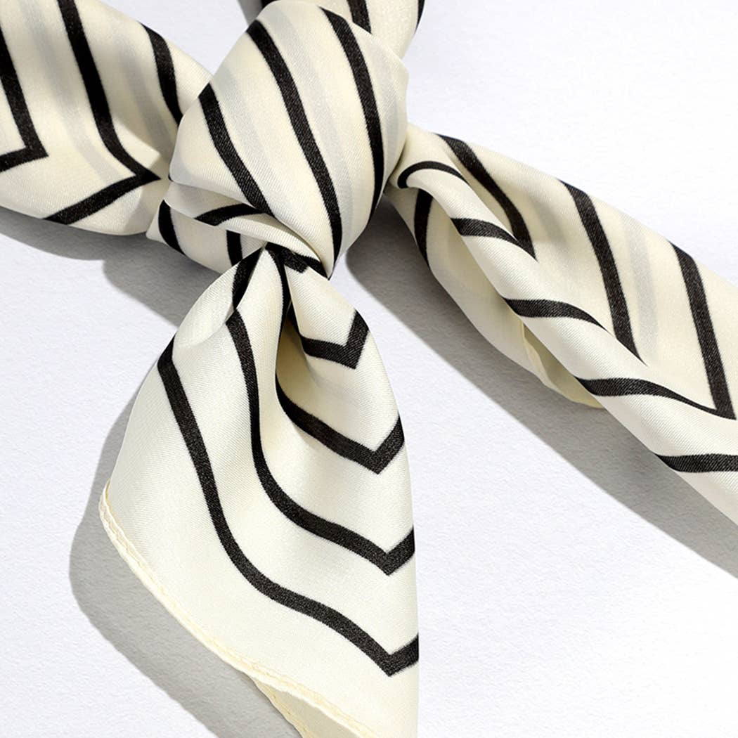 Silky Rose Print Scarf