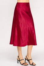 Load image into Gallery viewer, Satin High Waist Midi Skirt
