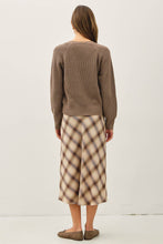 Load image into Gallery viewer, Ribbed Wrap Front Sweater
