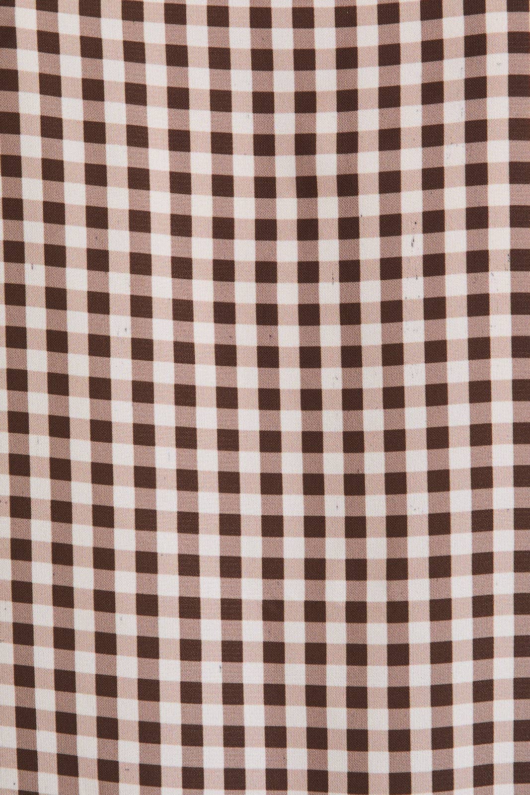 Check Print Triple Bow Front Top