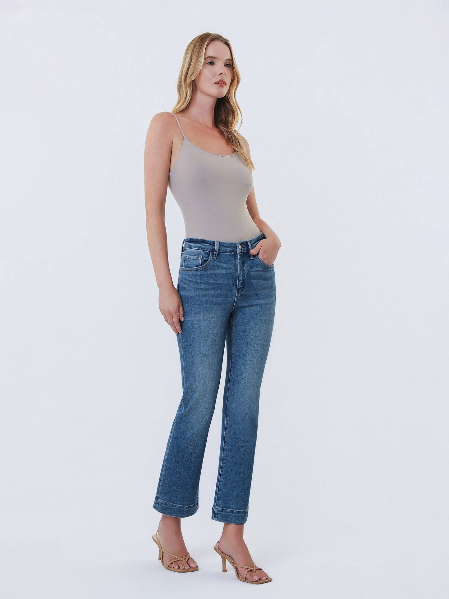 Adore You -HIGH RISE KICK FLARE JEANS