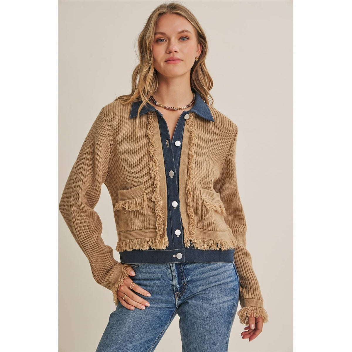 Fringe Cardigan Sweater Jacket
