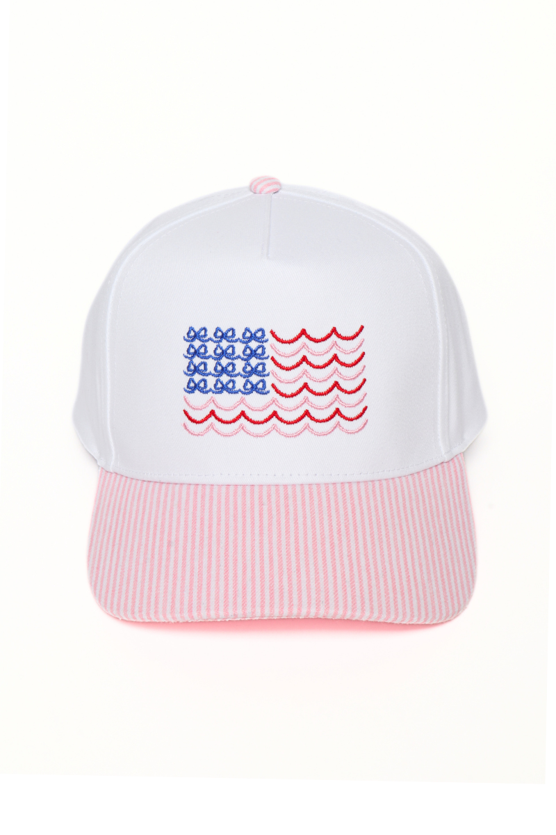 Americana Flag Embroidered Baseball Cap