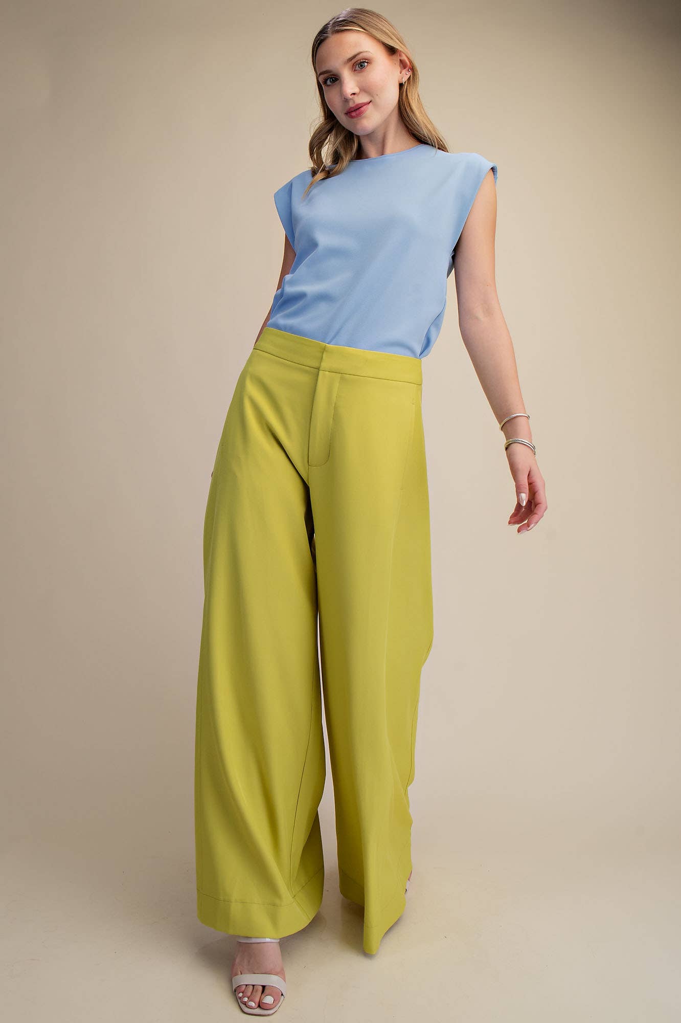 Round Neck Drop-Shoulder Top