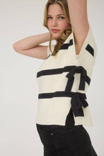 Load image into Gallery viewer, Side Ties Short Sleeve Knit Sweater
