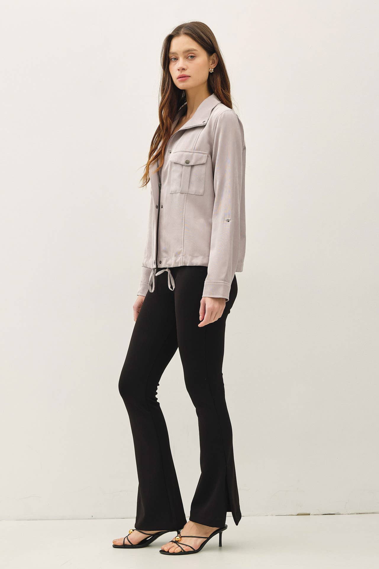 Cropped Utility Safari Jacket